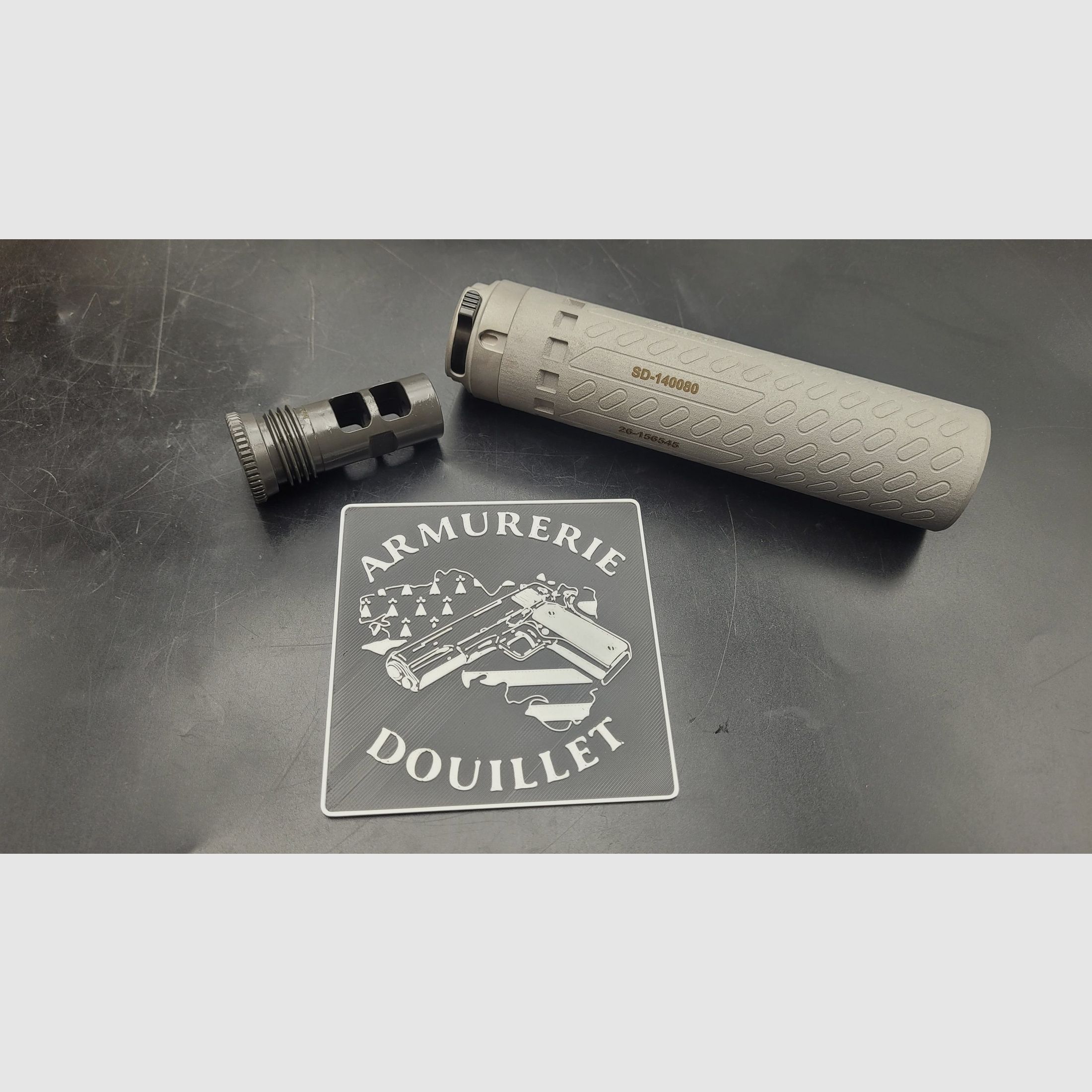 Silencieux B&T Print-X Cal. 7.62 Inconel + Compensateur B&T M.A.R.S 5/8X24, image 1 sur 9