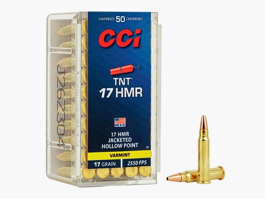 Büchsenmunition CCI TNT - Geschoss JHP hohl