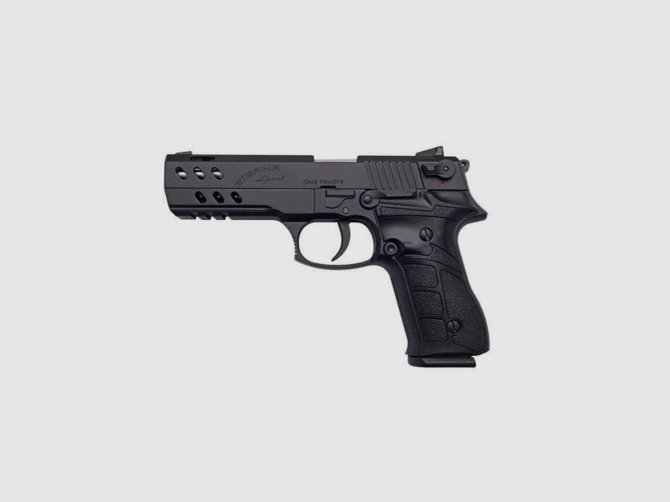 Tisas ZIGANA Sport 5" pistool kal. 9mm Para, zwart, 17 schoten, 5" gecompenseerde loop