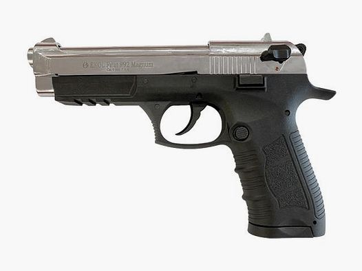 Ekol P92 Magnum CHROM schreckschusspistool kaliber 9mm P.A.K.