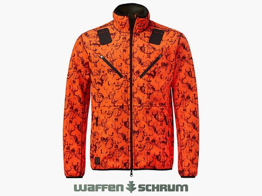 Kurtka jeździecka Wendejacke Mist Windblocker Wysoka Widoczność Pomarańczowy Jeleń