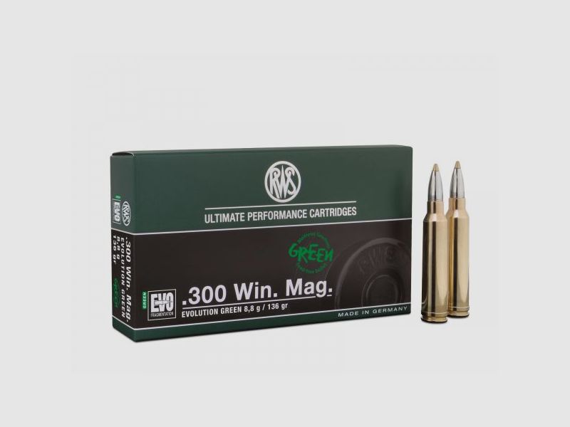 RWS Evolution 300 Win. Mag. - 8,8gram - 136grain - Blyfri, billede 1 af 3