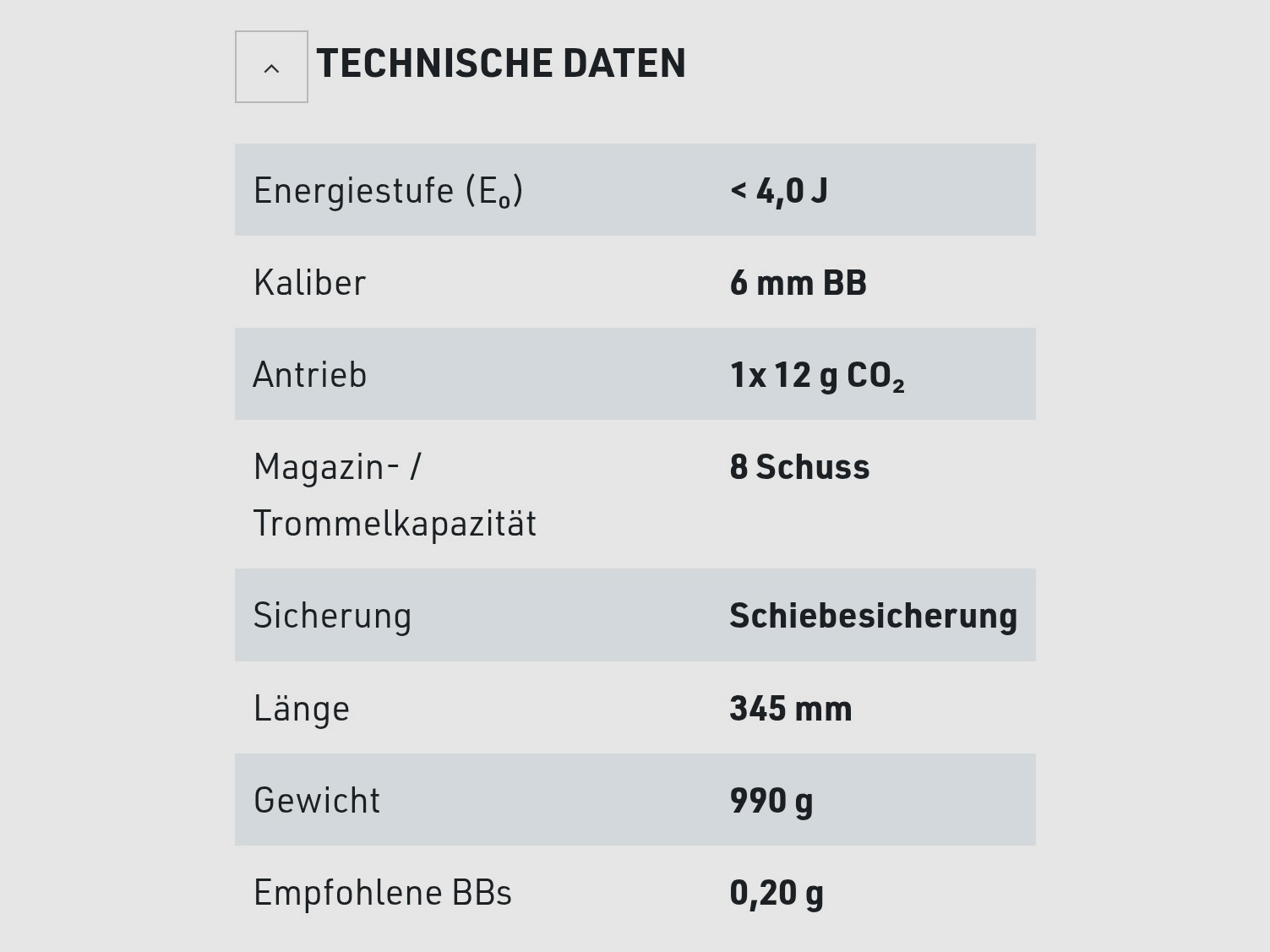 Ruger SuperHawk 8" 6 mm, CO₂, < 4,0 J, Chrome-Finish inkl. Red Dot Visier und Zubehör