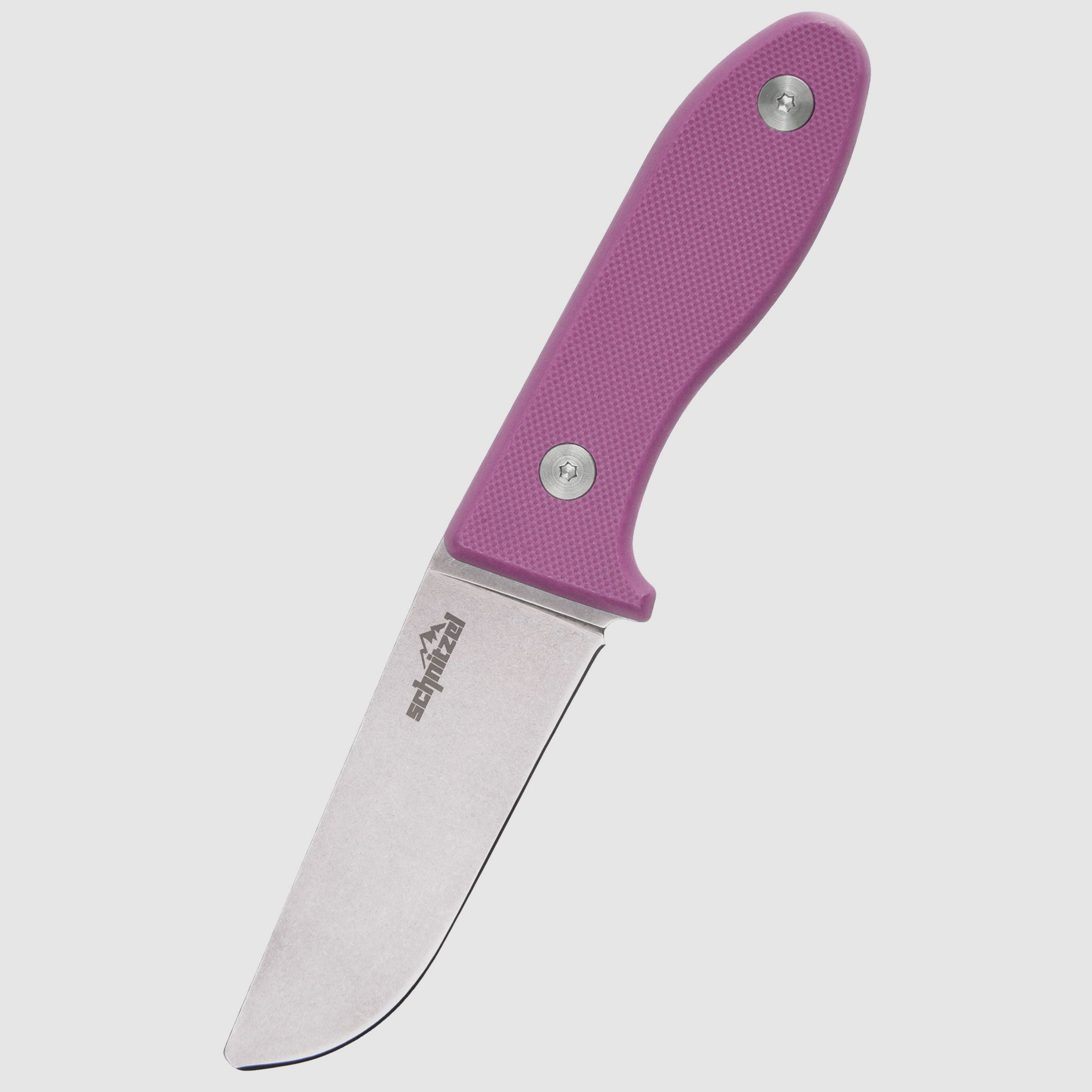 Schnitzel Kindermesser UNU  rostfreier 8Cr13Mov-Stahl mit Stonewash-Finish pink