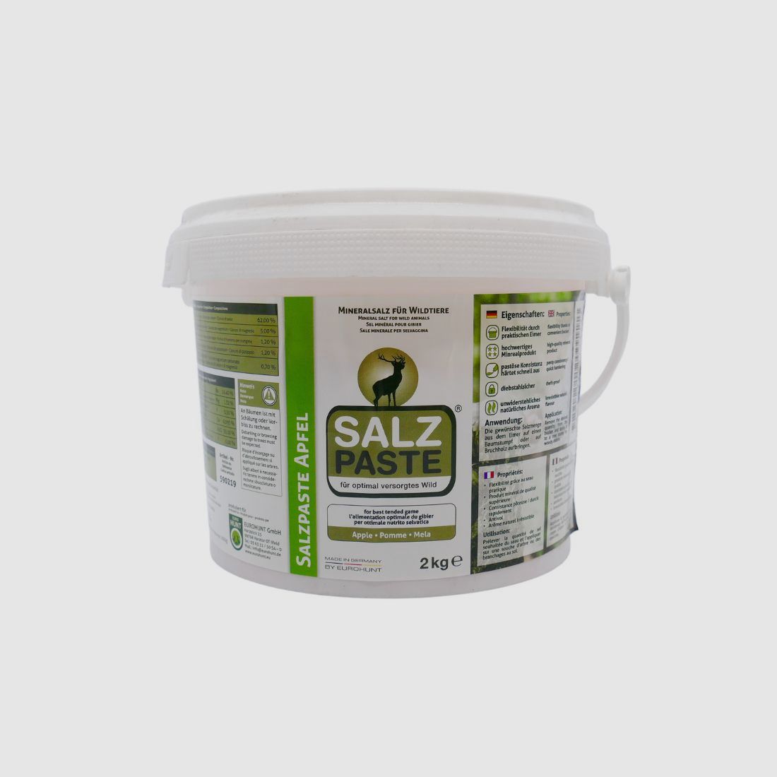 Eurohunt Pasta di Sale Mela 2kg Accessori per Caccia