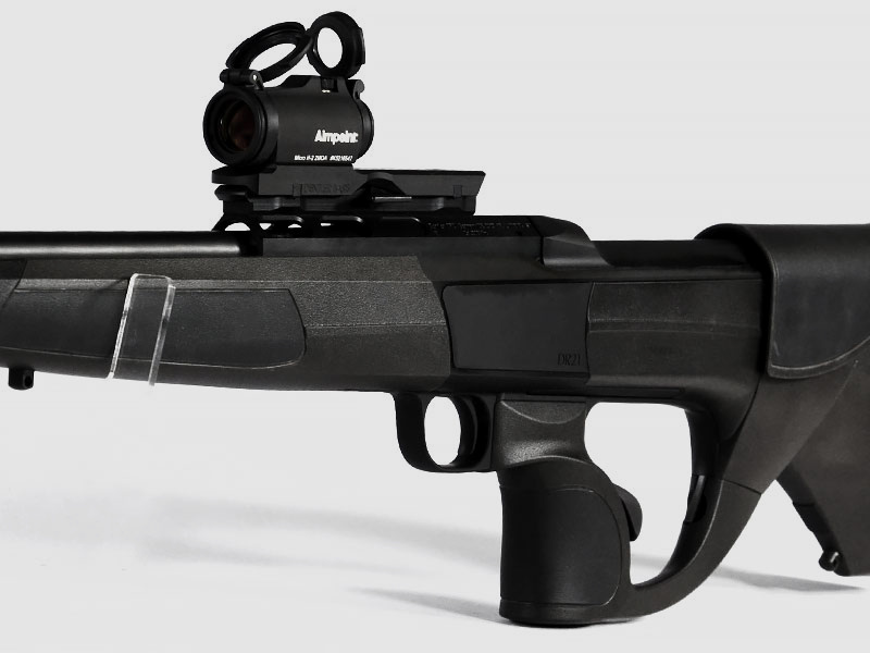 DRÜCKJAGD-SET Aimpoint MICRO H2 + DENTLER-Basis Schwarz/Grau