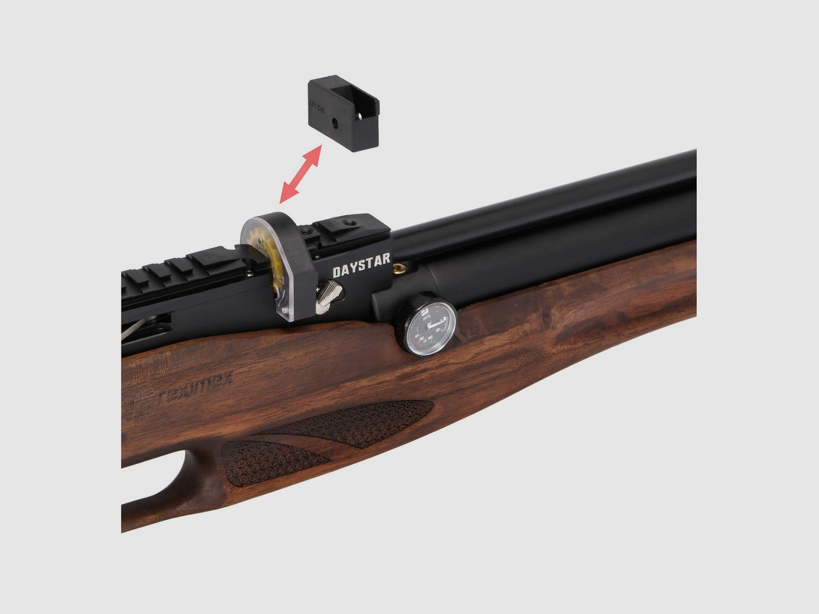 Kofferset Reximex Daystar Walnuss Pressluftgewehr 4,5 mm (P18)