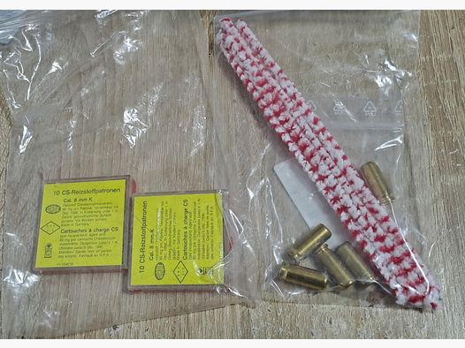 Cartuchos de gas en cal. 8 mm de explosión