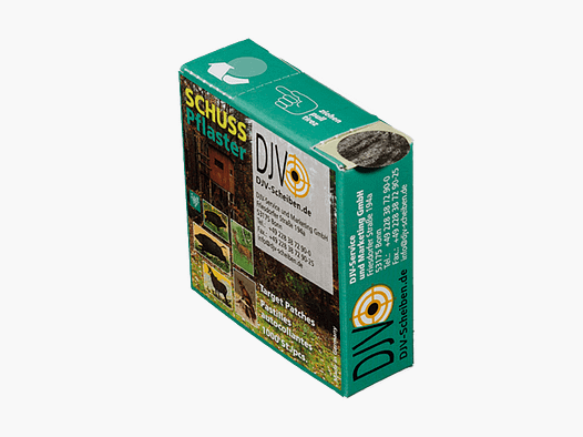 Schusspflaster für DJV-Wildscheibe Nr. 2, 4, 5, 6, 7 (Überläufer und Gamsbock)