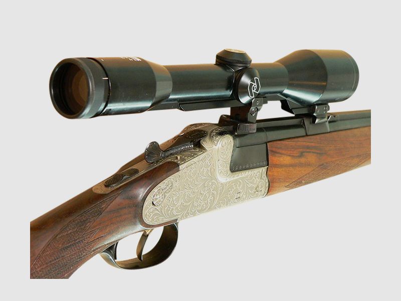 Fusil à deux coups Krieghoff, Ulm-Primus, Cal. 5,6x50 R Mag. - 16/70