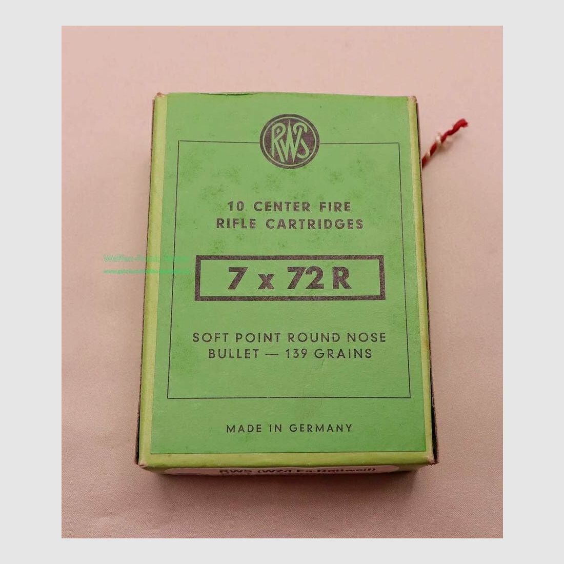 RWS (WZd.Fa.Rottweil) rifle cartridges 7x72R