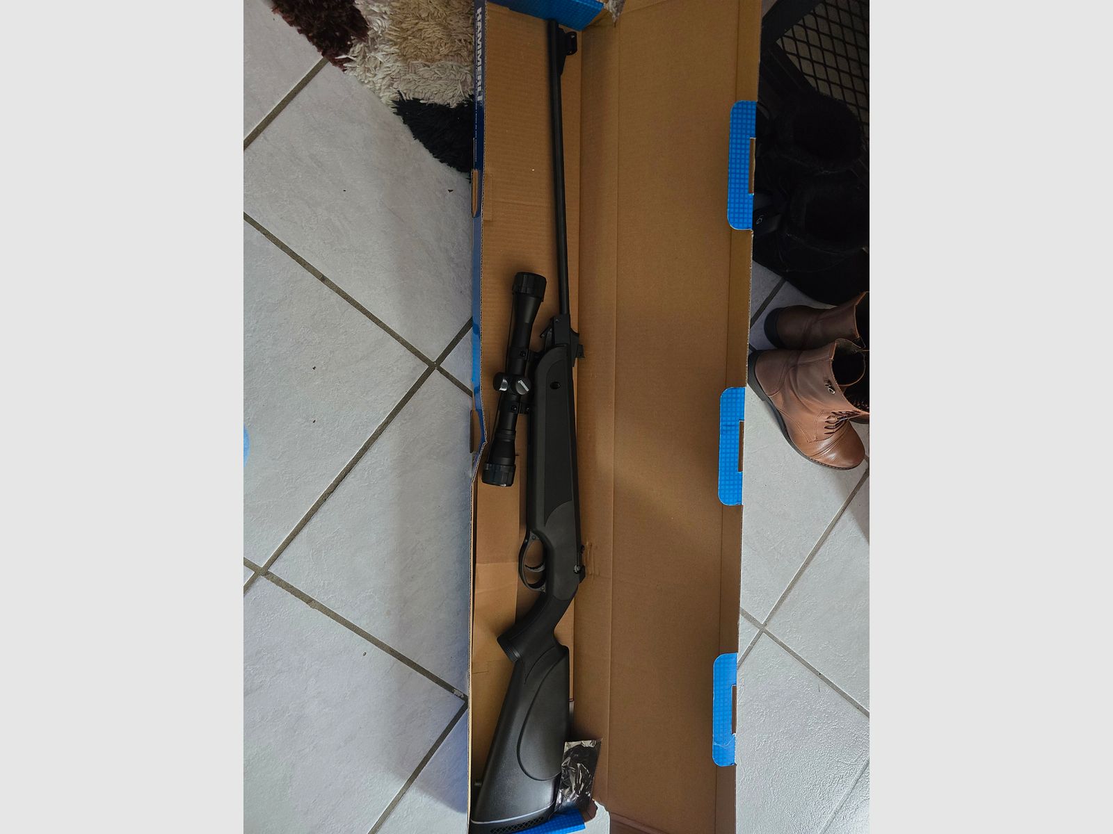 Carabina de aire comprimido de quiebre