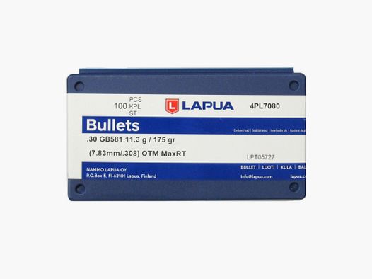 LAPUA Bullets .30 175gr OTM MAXRT