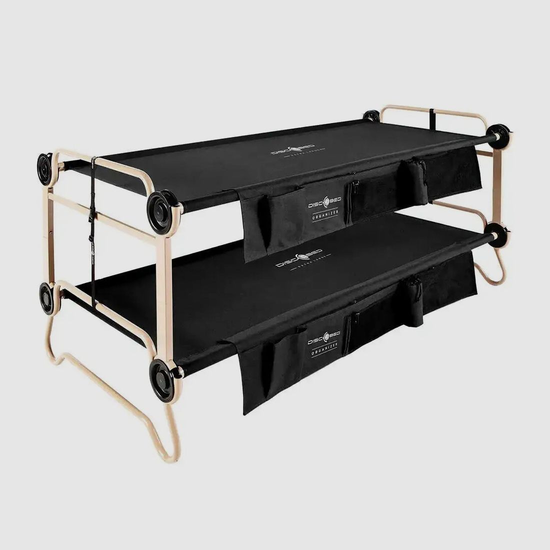 Disc-O-Bed Disc-O-Bed Field Bed XL with Side Pockets black