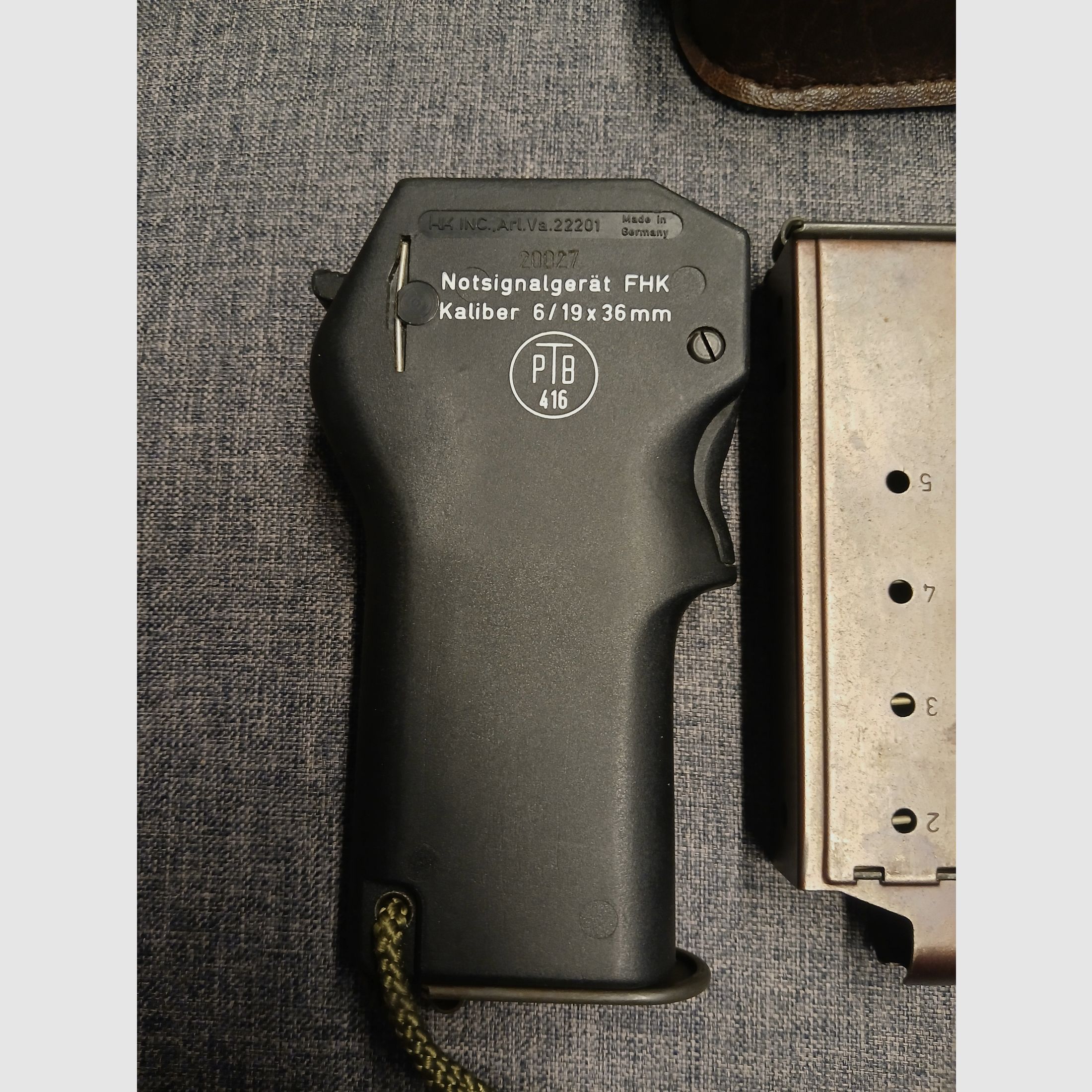 2x Signalpistole Heckler & Koch fhk19 mit Tasche 