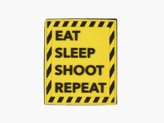 101Inc. 3D Klettpatch Eat Sleep Shoot Repeat