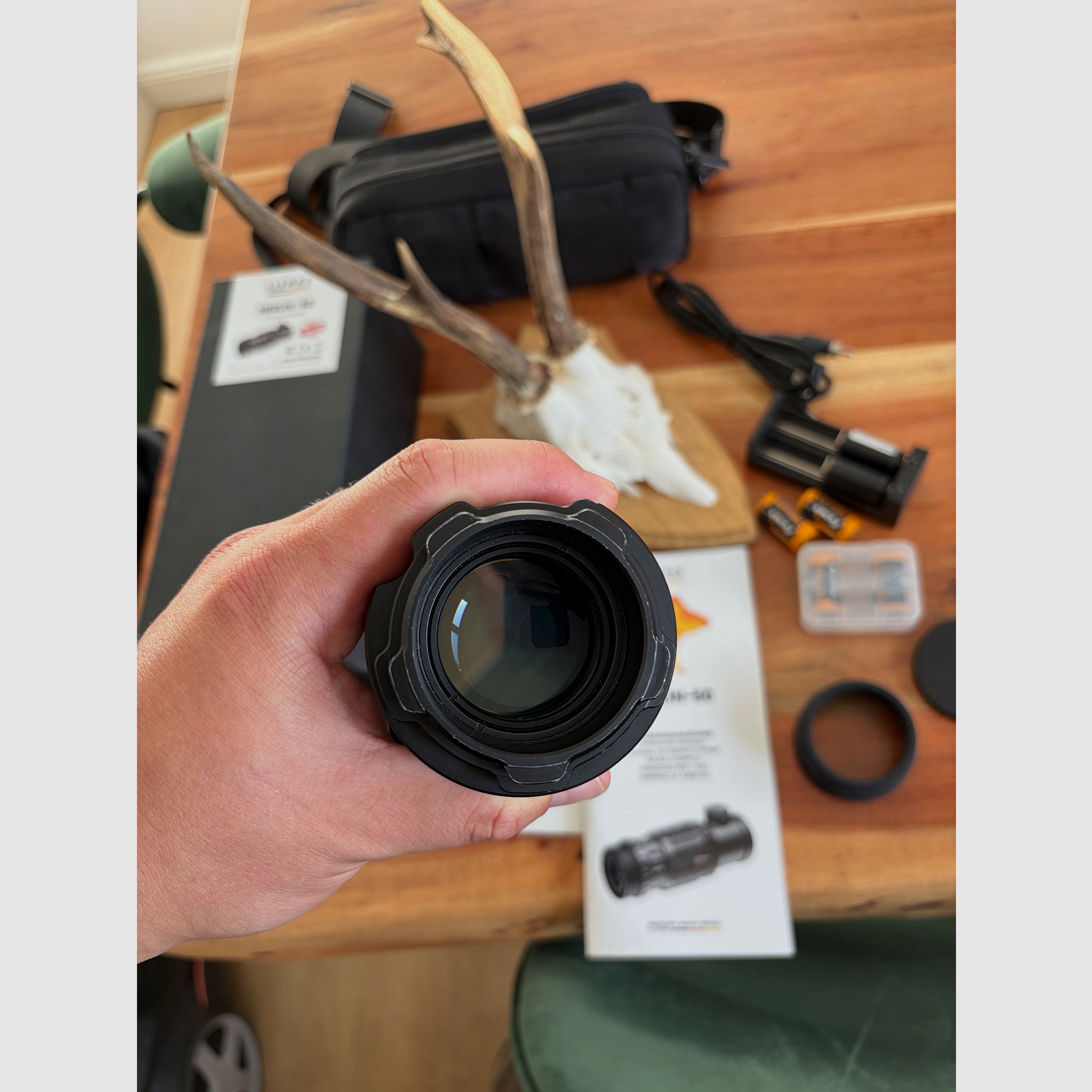 LIEMKE MERLIN 50 V2 dispositivo térmico frontal | estado TOP | 6 baterías + accesorios completos, imagen 6 de 9