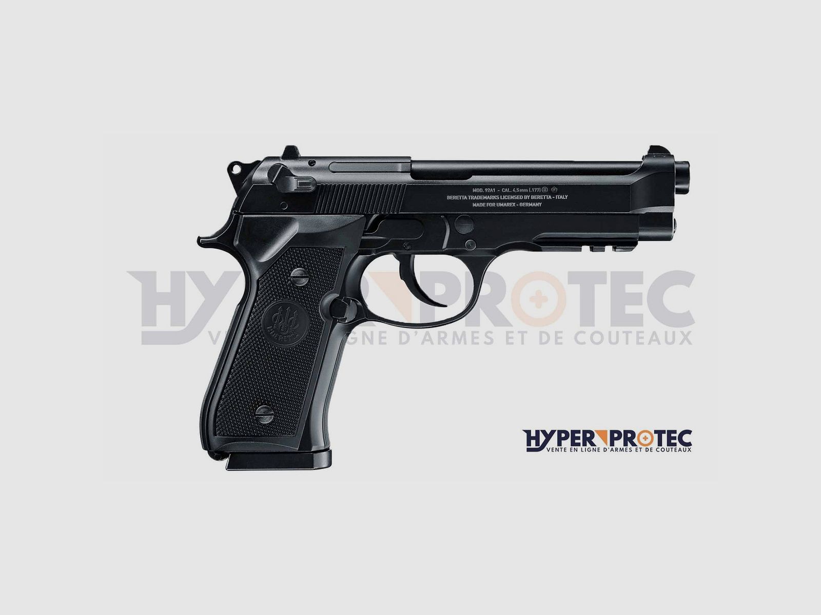 Pistolet Bille Acier Beretta Mod. 92 A1