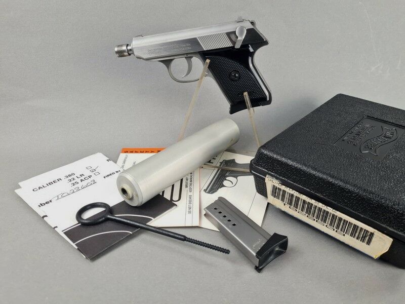 Walther INTERARMS TPH (stainless) mit Schalldämpfer