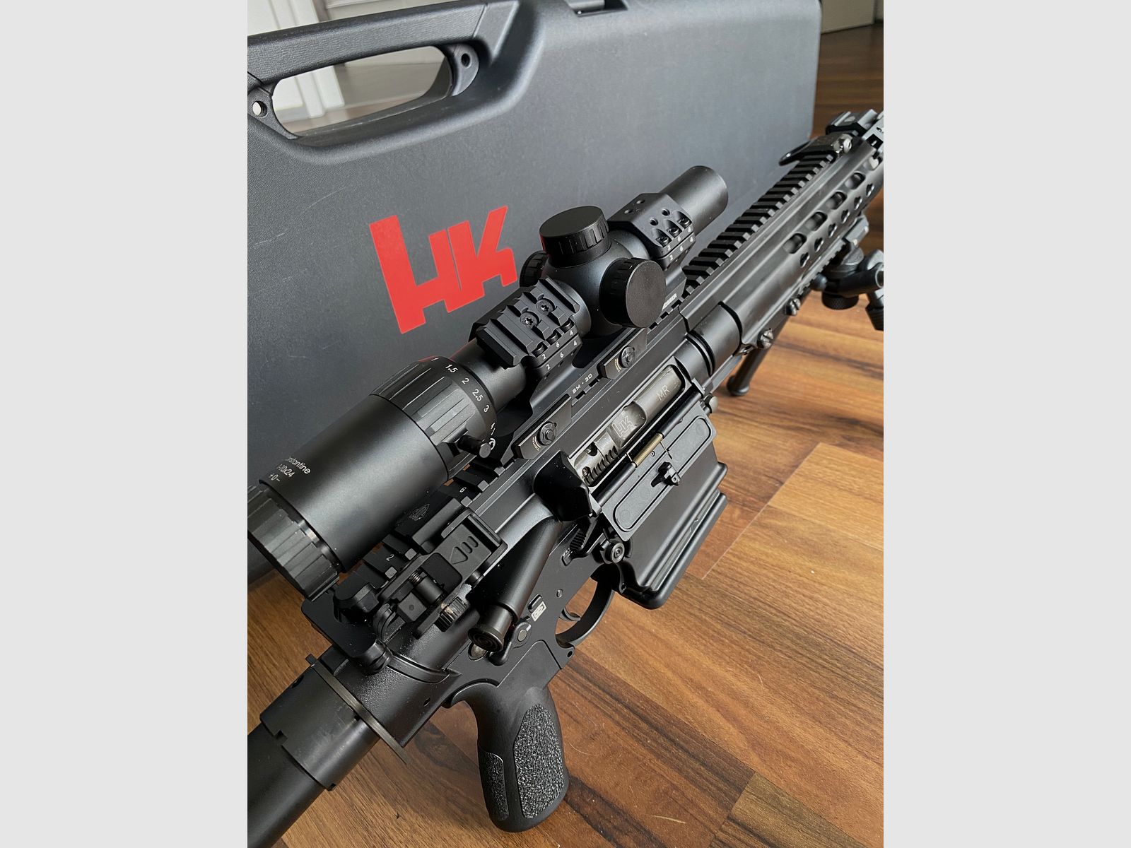 Hecker und Koch MR308 13 inch - complete package / scope / gas system from BURK as new