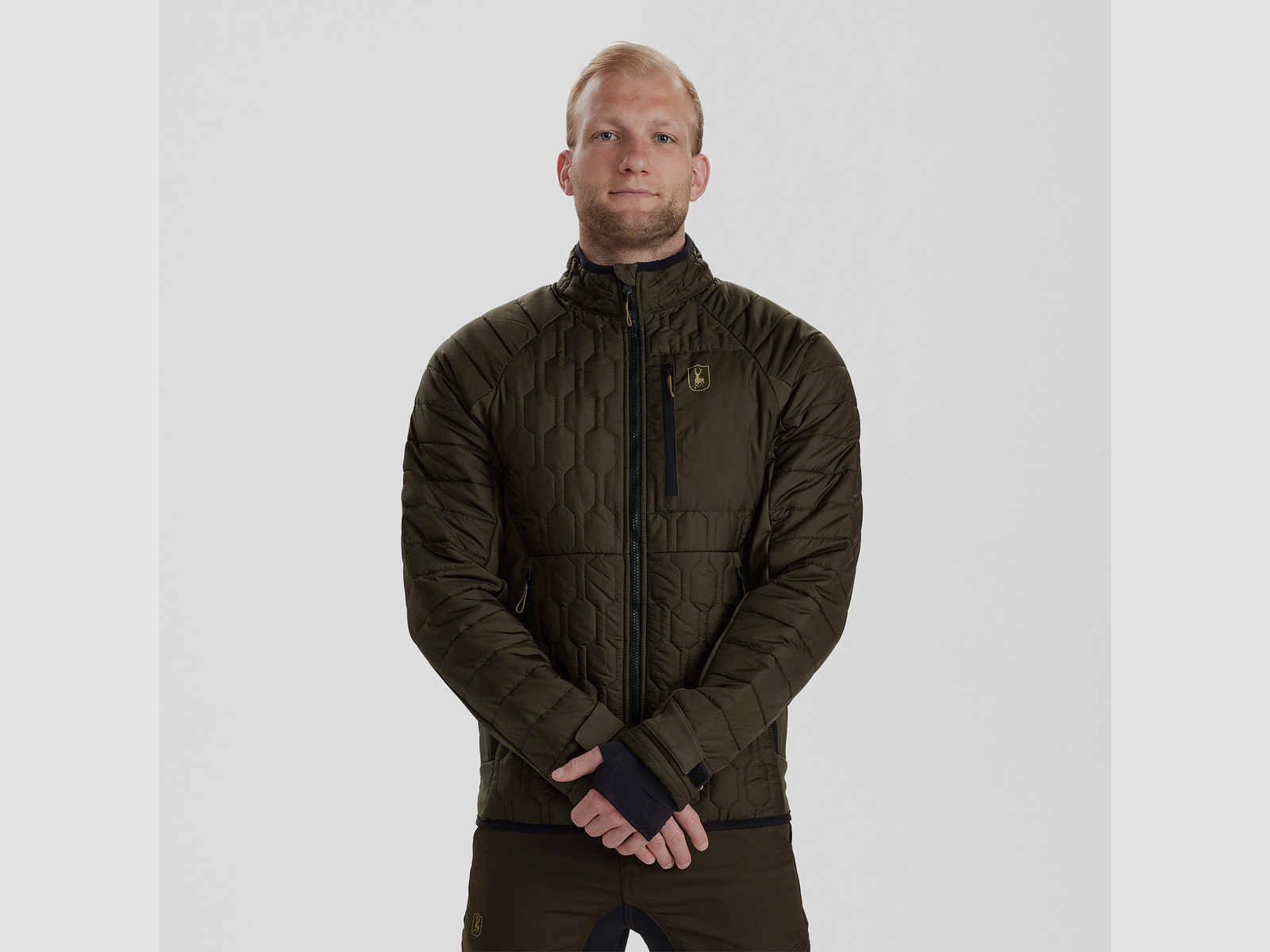 Mossdale quilted jacket - Forest Green - Size: 3XL