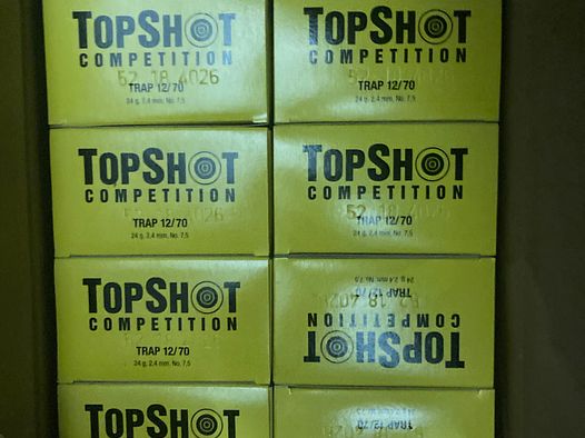 Trainingsmunition TopShot Competition  Trap 12/70, 10 x 25 Stück