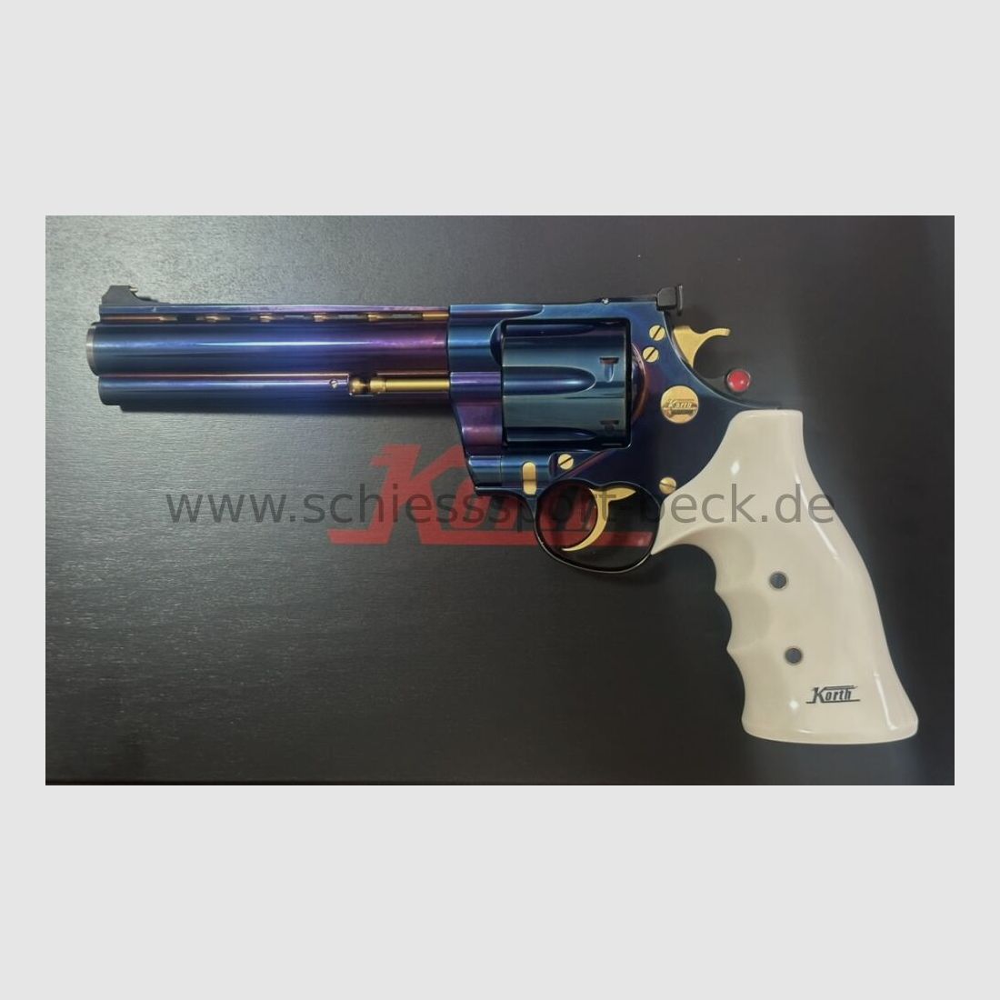 KORTH Classic Revolver 6 Zoll Blau Hochglänzend .44 Magnum