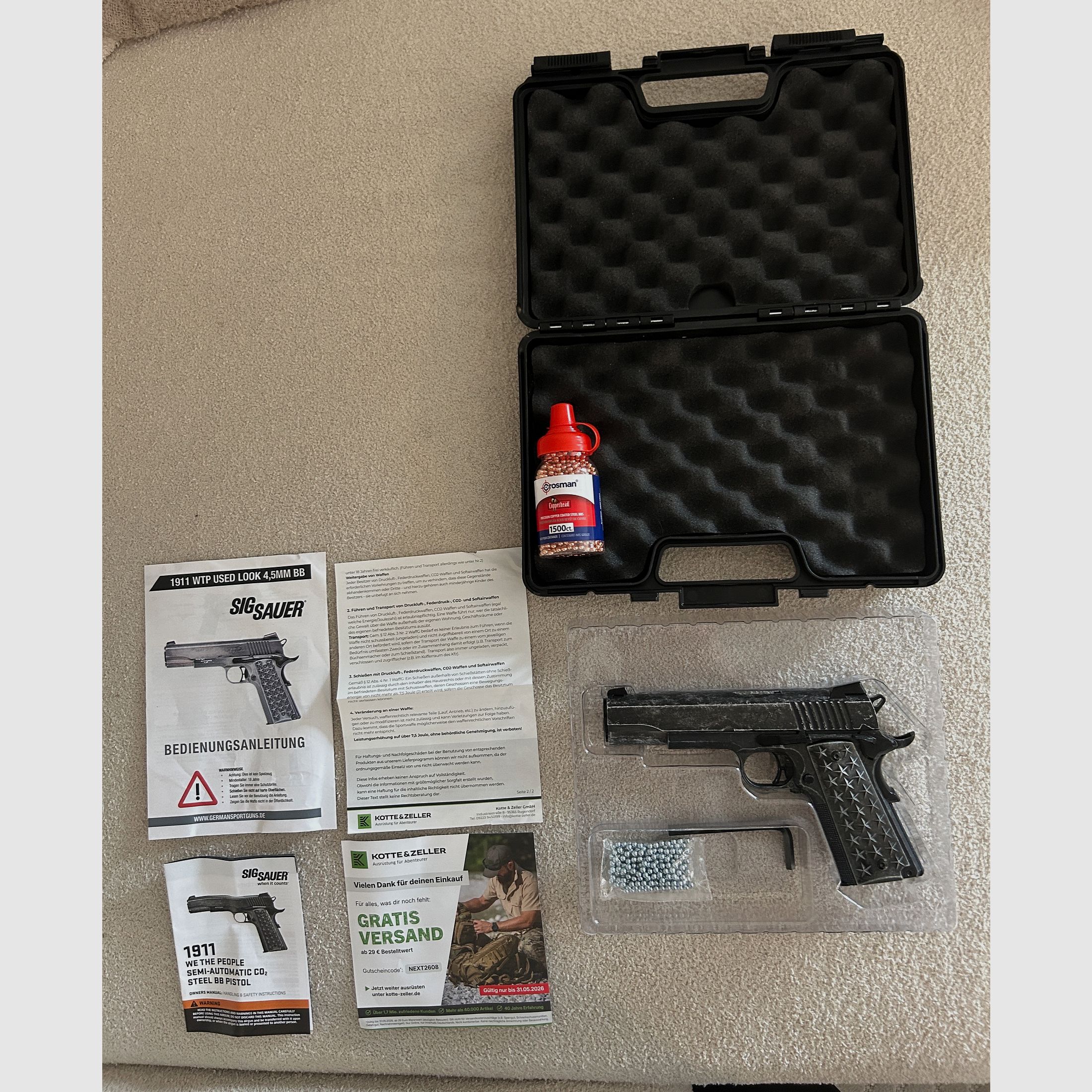 Sig Sauer 1911 "We The People" CO2 air pistol cal. 4.5 mm BB full metal