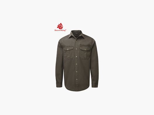 SHOOTERKING Forest Shirt Strech Hemd Braun