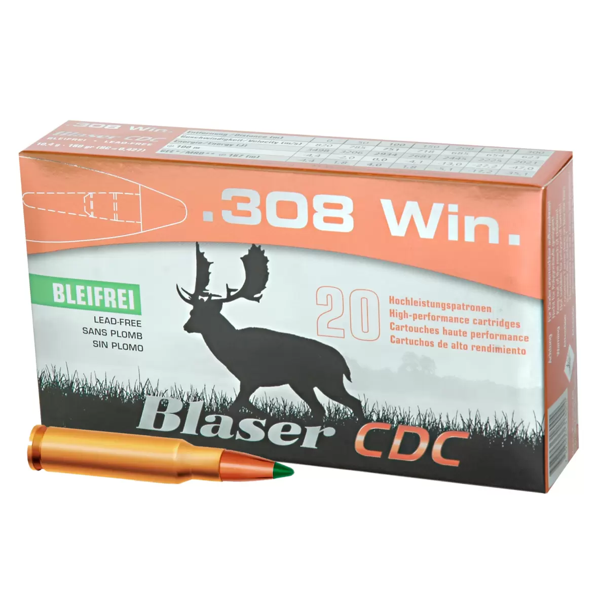 .308 Win CDC 10,4g / 160gr