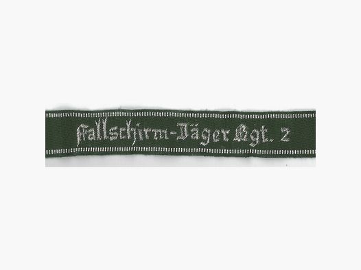 Ärmelband "Fallschirm-Jäger Rgt. 2" Repro !!!