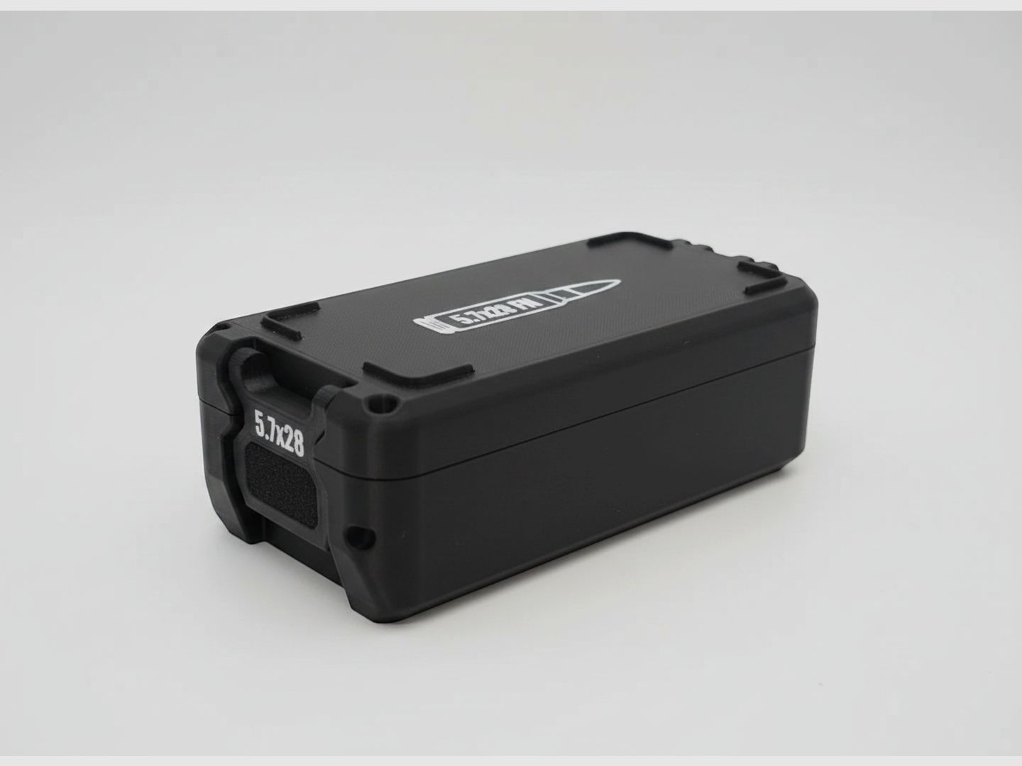 Filamelt ammunition box / 5.7x28 / 'folding / locking lid' / cartridge box, ammo box