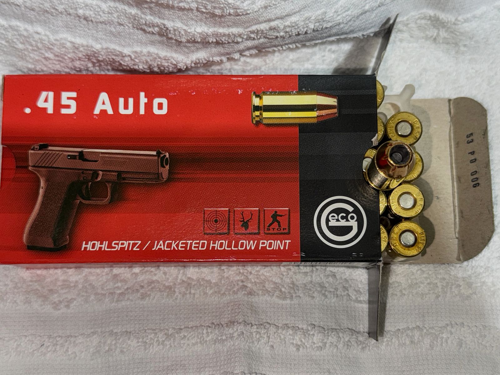 Geco .45 ACP Hohlspitz 14,9g/230grs. – 4Pack