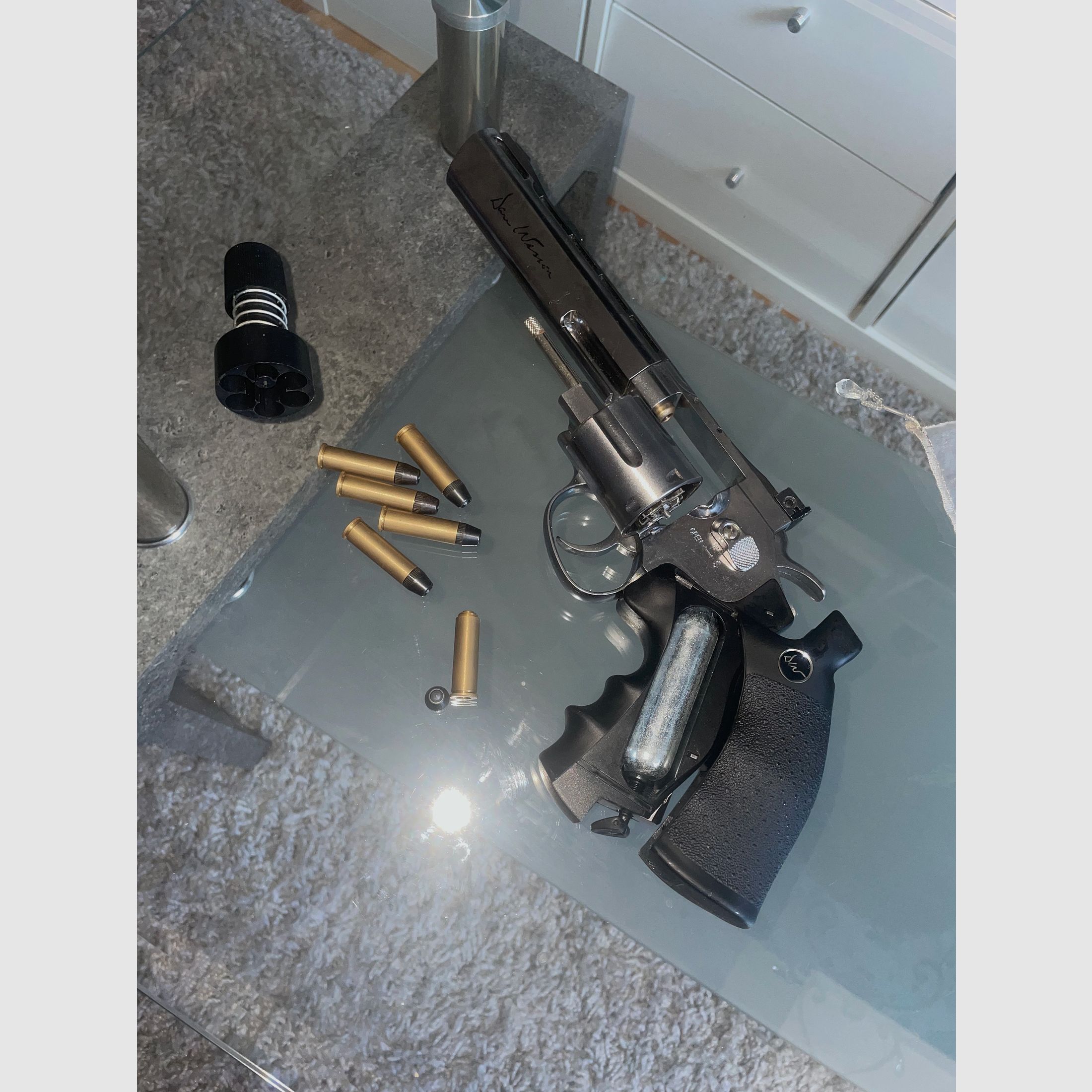 Dan & Wesson Revolver  6Zoll 4,5mm Diabolo 