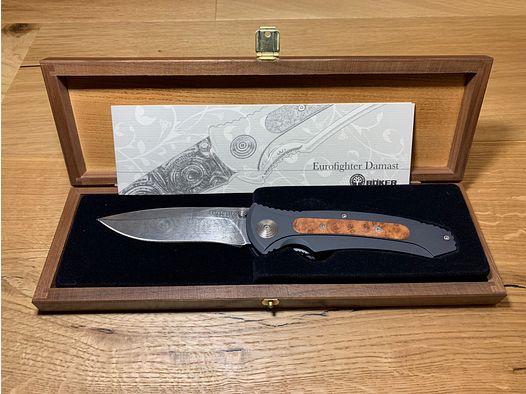 BÖKER DAMAST EUROFIGHTER TASCHENMESSER 