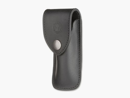 Französisches LEDERETUI klein schwarz Etui Gürteltasche quer u. längs