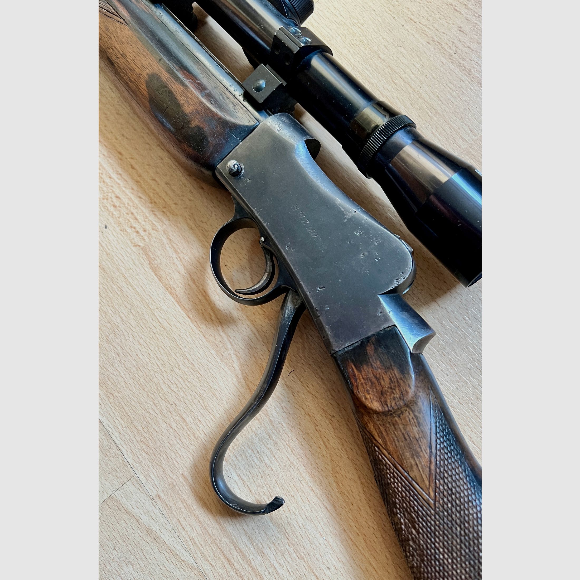 Weihrauch HWZ 21 .22lr geweer., Martini Rolling Block systeem, zeldzaamheid, antiek, (ideaal ook voor Zella Mehlis verzamelaars)