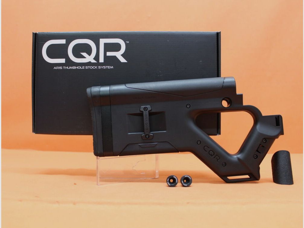 HERA AR-15: Buttstock HERA CQR-AR15 (12.12) BLK (Close Quarter Rifle) Polymer black MILSPEC Carbine Stock, Bild 1 von 3