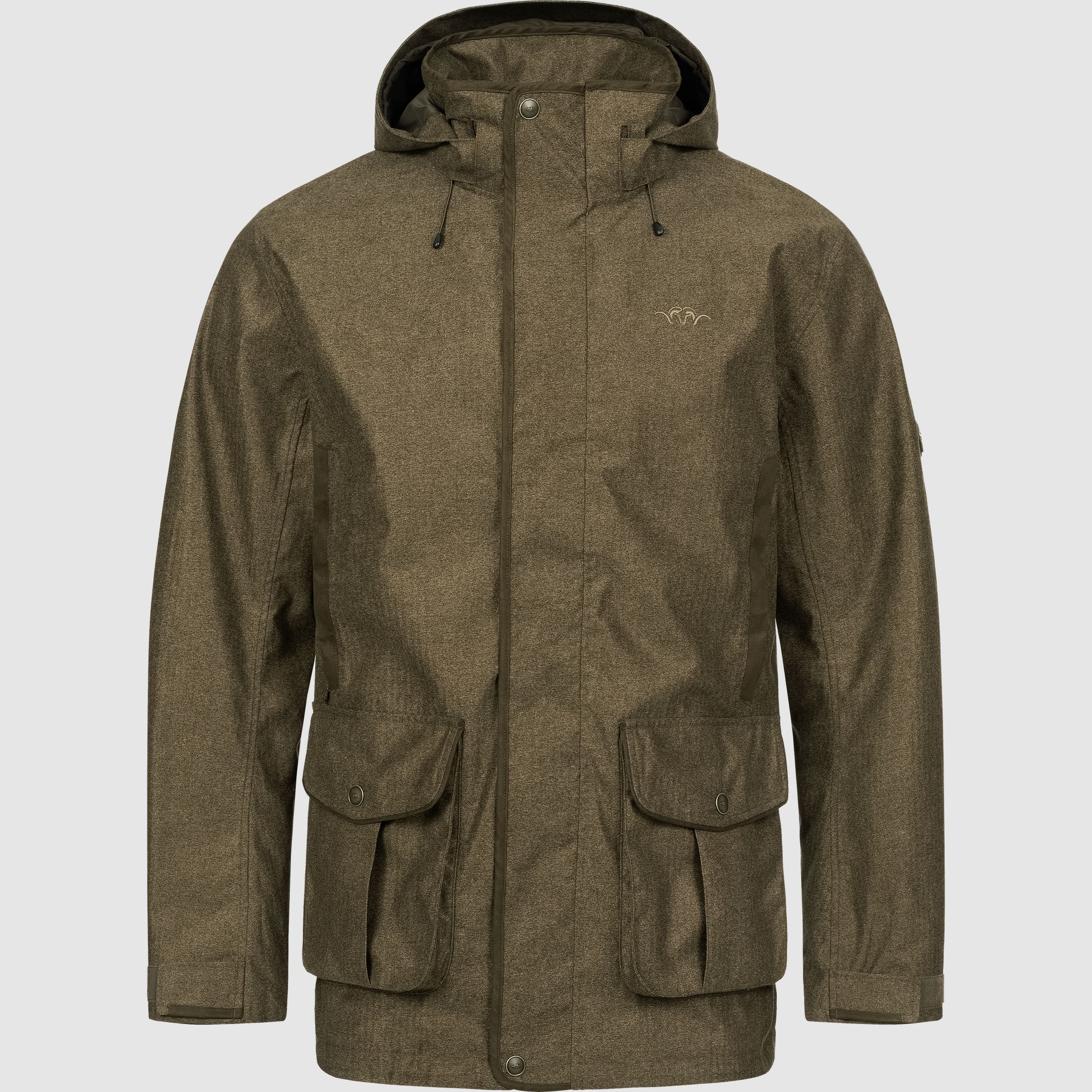 Herren Vintage Wing Jacke Dunkelbraun Mélange Dunkelbraun Mélange L