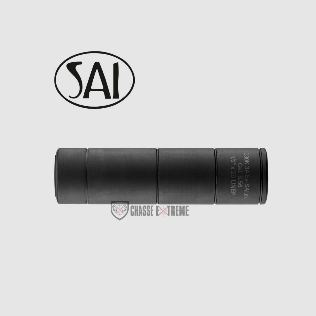 Demper SAI D80K 1/2X28 Kal 223 Rem, afbeelding 3 van 3