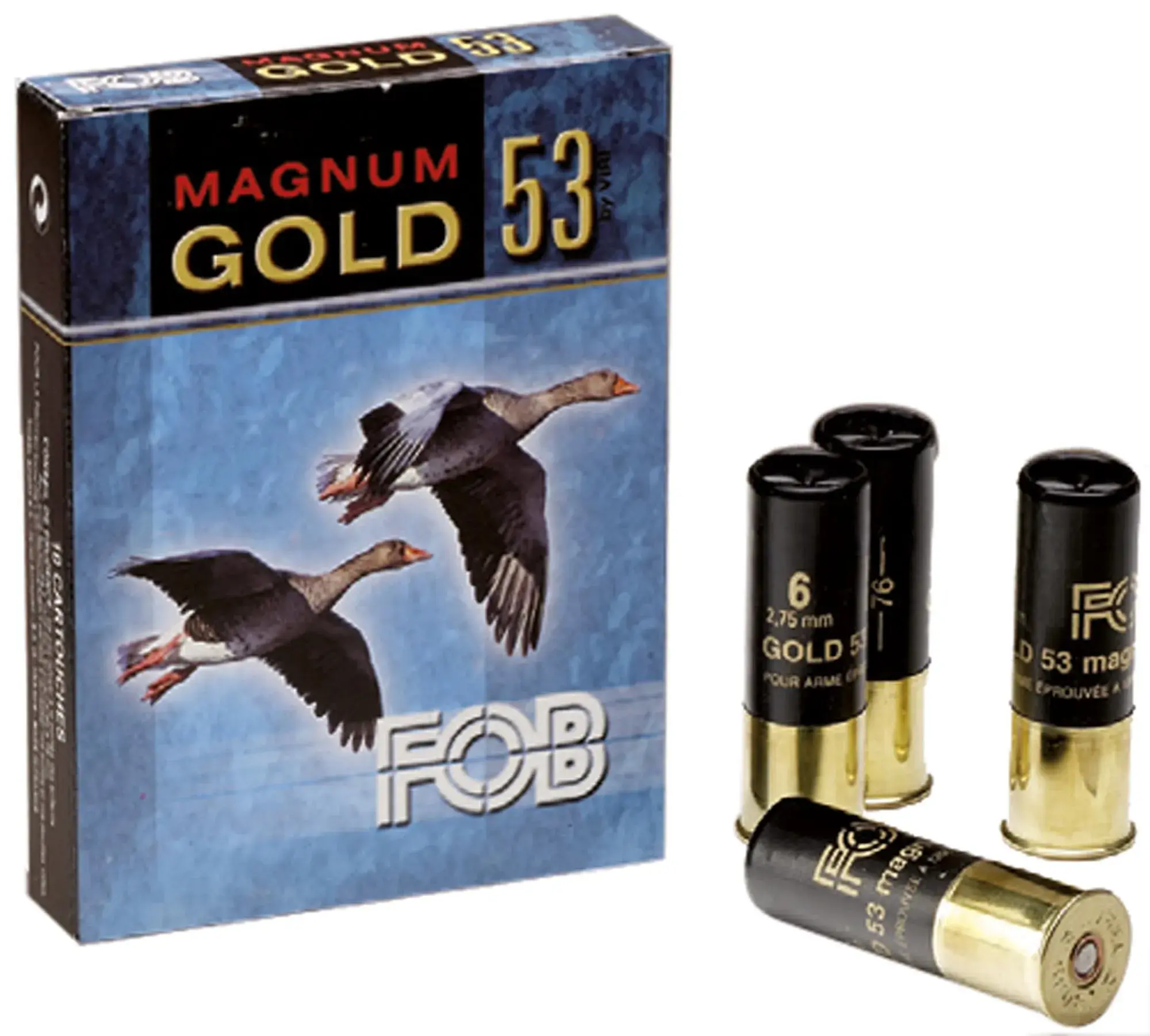 Jachtpatroon Fob Gold 53 Magnum Kaliber 12/76, afbeelding 2 van 4