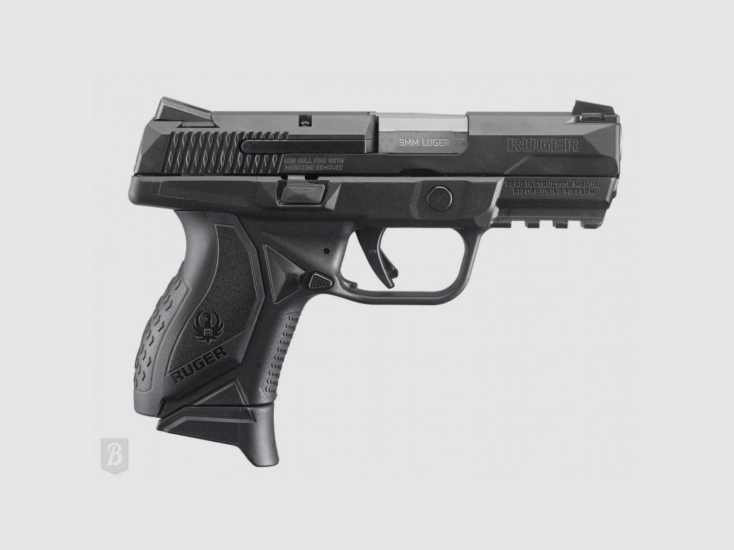 RUGER AMERICAN PISTOL COMPACT 9MM LUGER NO MANUAL SAFETY 3.55