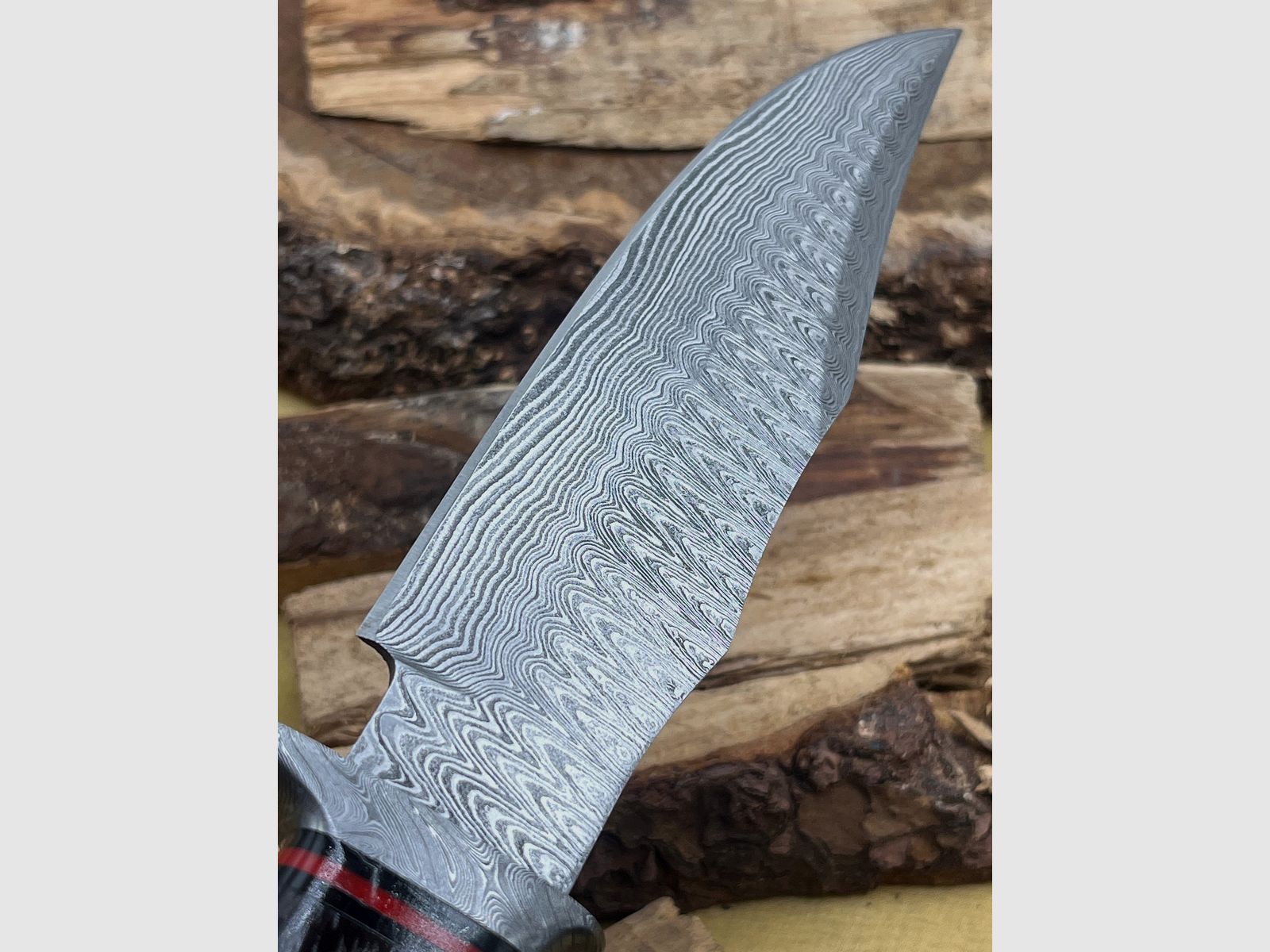 Jachtmes Damaststaal 