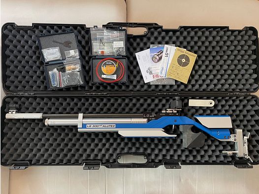 Walther LG300 XT Alutec SOMO ICE | MEC maintenance 03/24 | New cartridge TÜV 2034 | T-slot rail | Top set in case