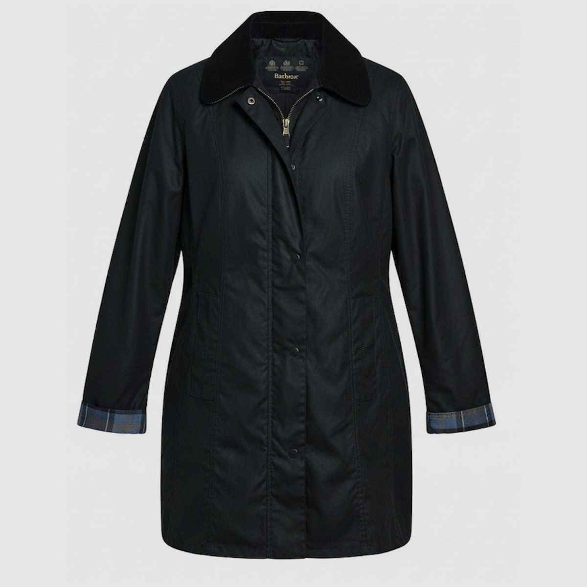 BARBOUR Belsay Chaqueta de Cera para Mujer Negra