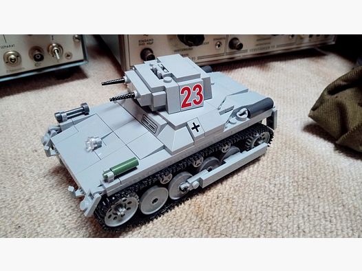 Cobi deutscher WK2 Panzer I / PzKpfw (1) Ausf. A (mit doppeltem MG13) Klemmbausteine Lego kompatibel Produkt-Nr. 2474