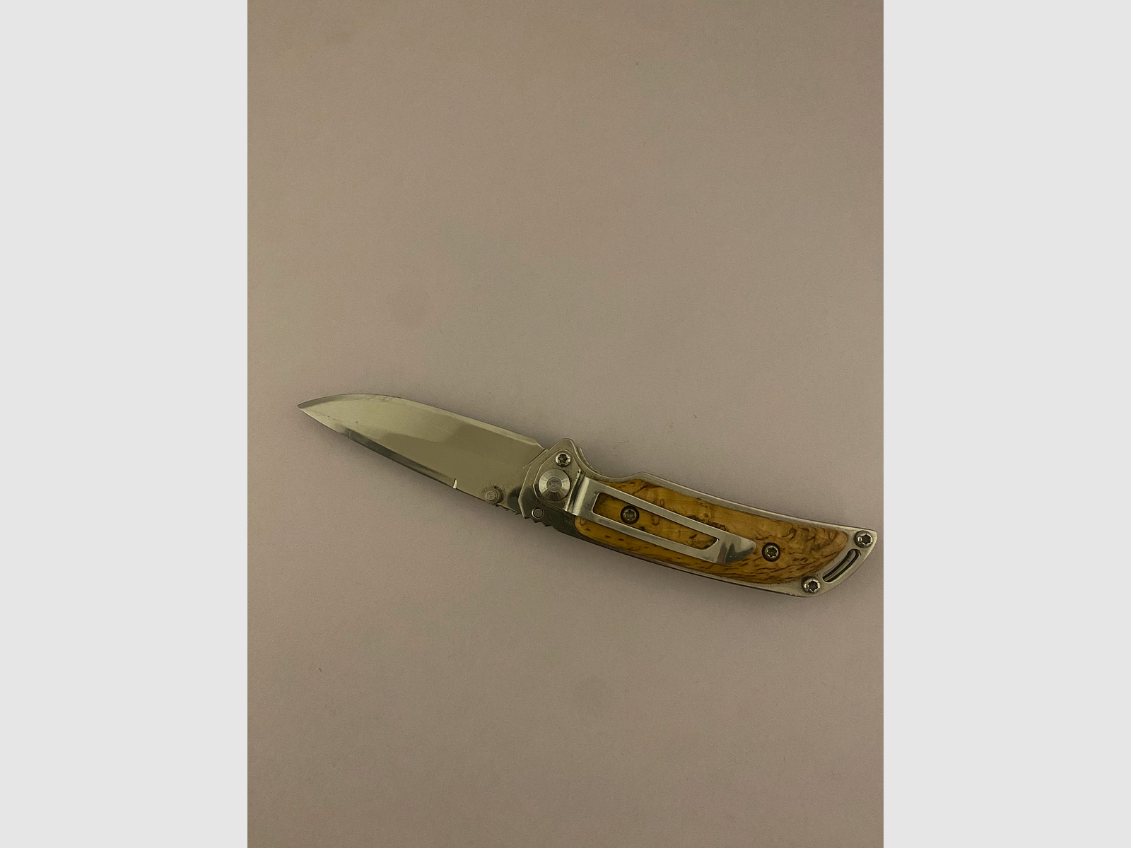 Einhandmesser Marttiini MFK-2 W Stainless Steel 420C, gebraucht 