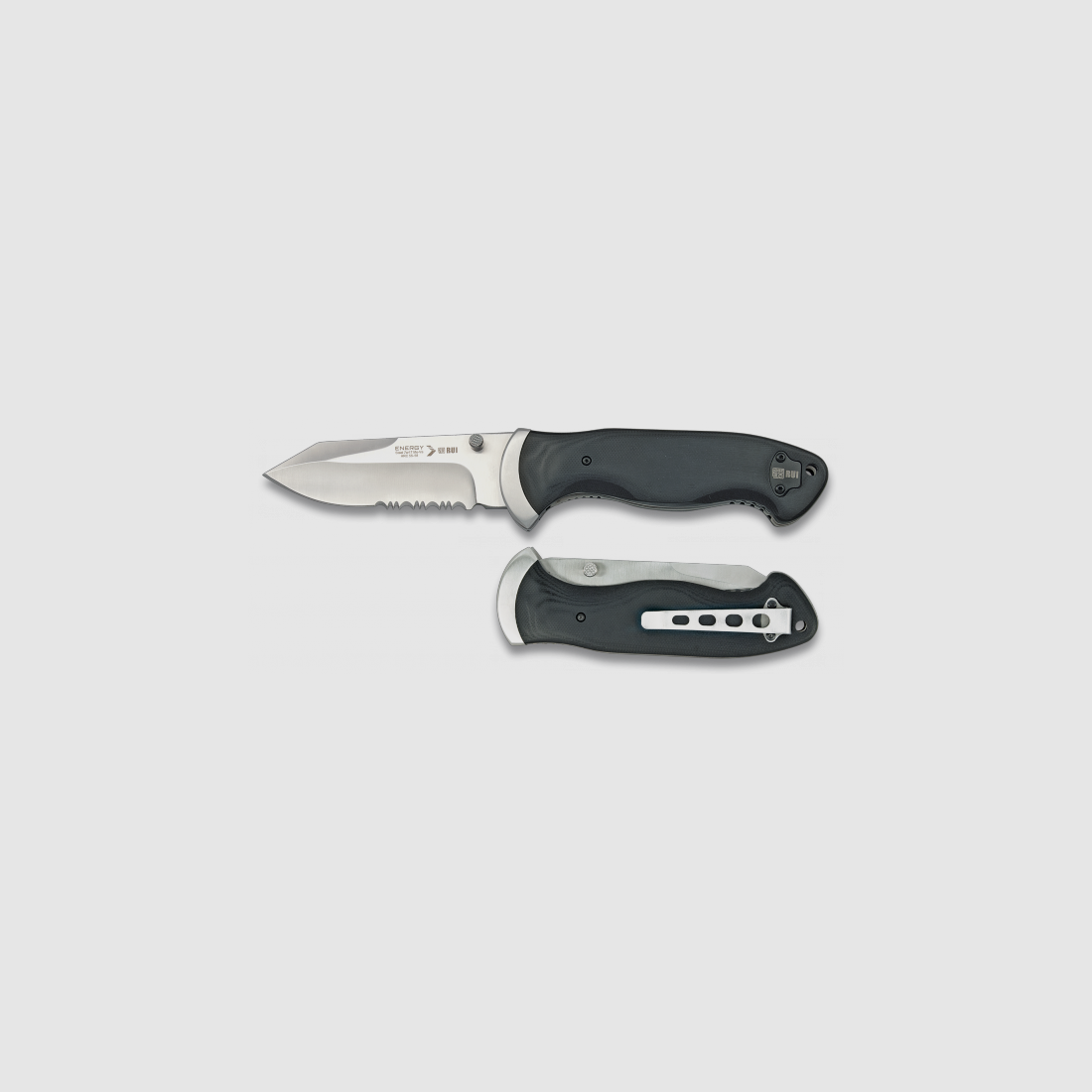 Cuchillo de bolsillo RUI Serie ENERGY con empuñaduras de G10 y clip