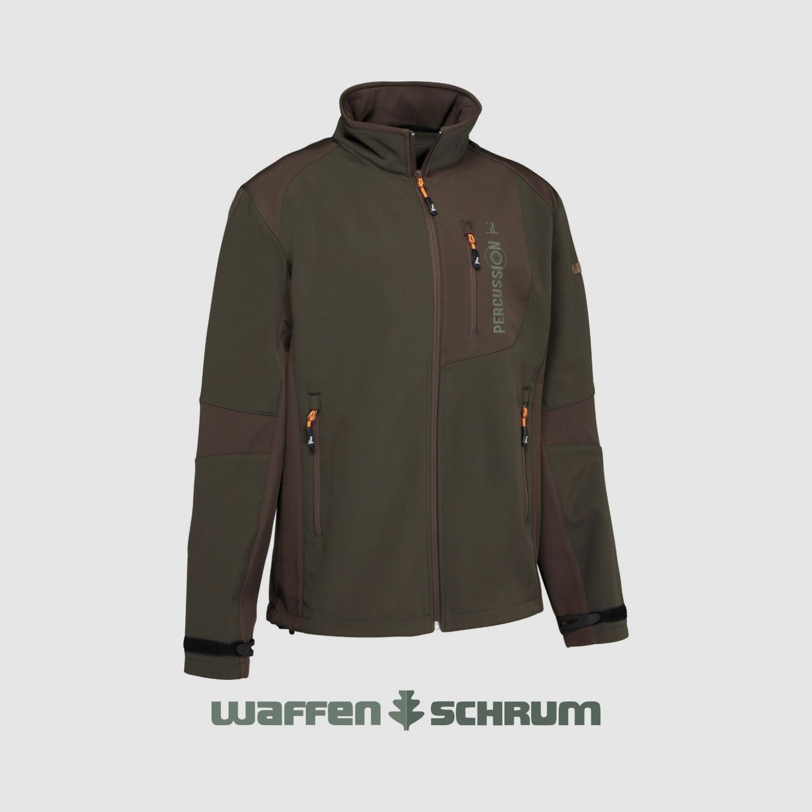Giacca softshell Percussion Verde/marrone