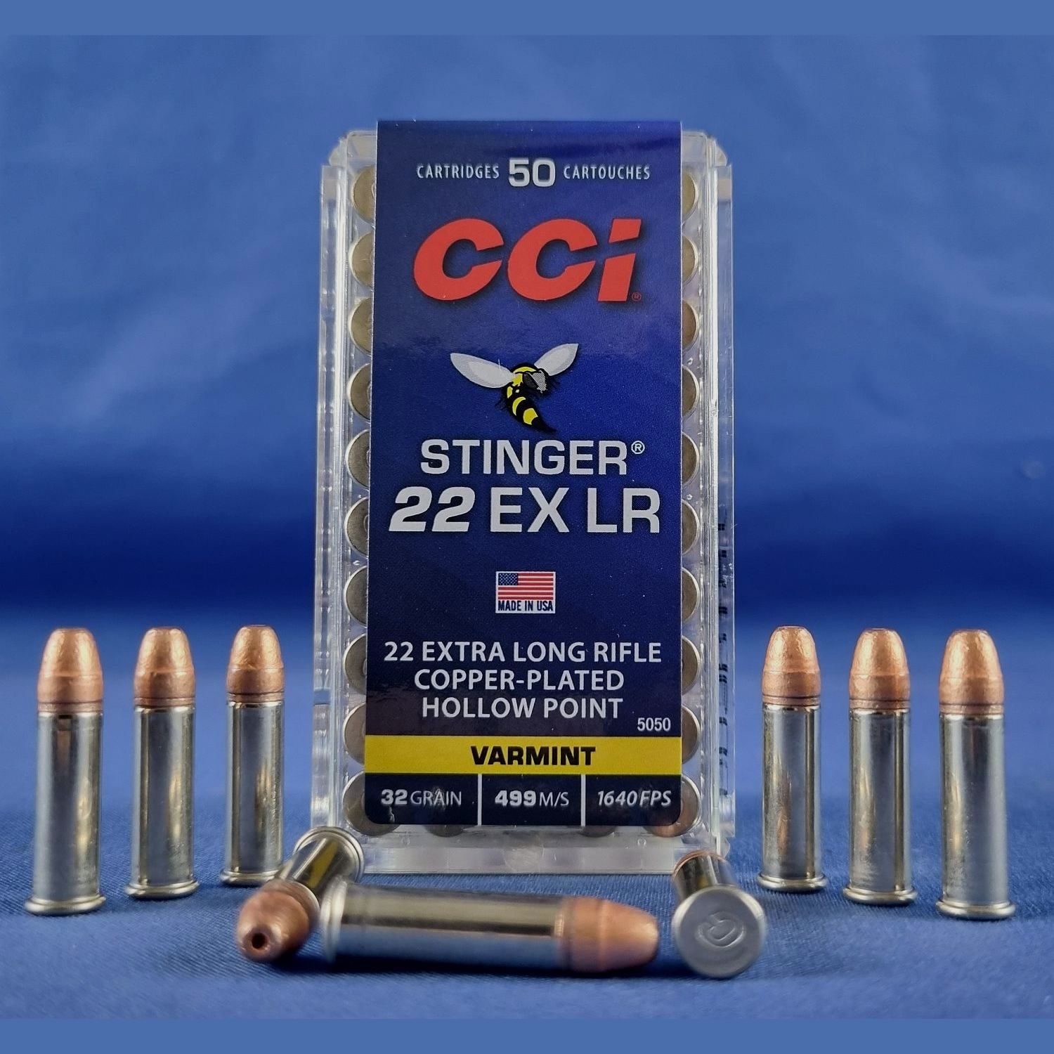 CCI 22 LR STINGER 2,1g/32grs CPHP